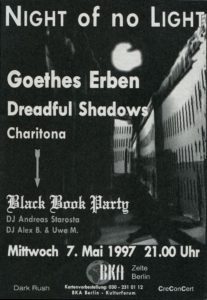 Flyer der Veranstaltung Night of no Light