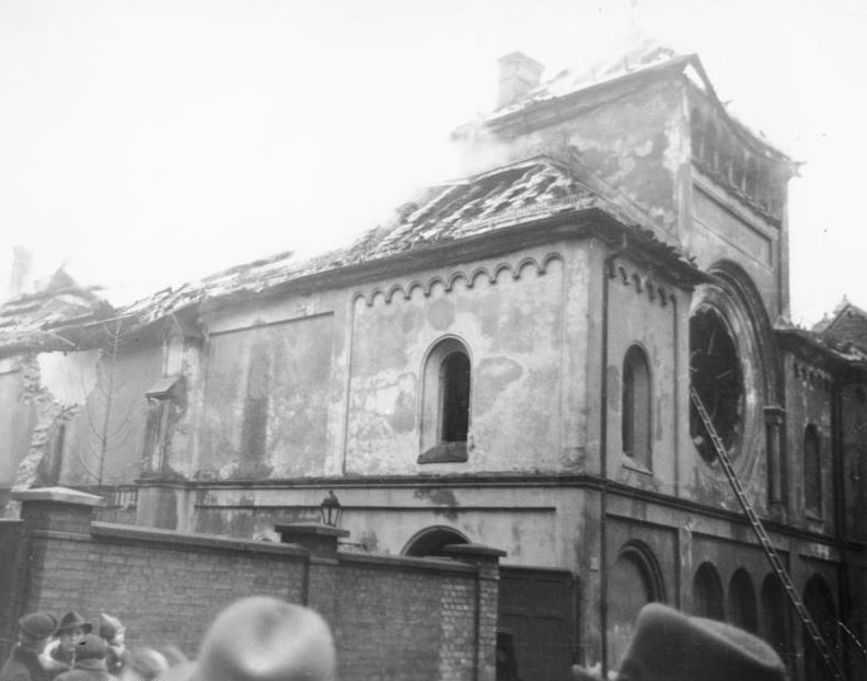 Ausgebrannte Synagoge