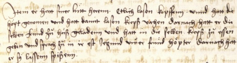 Handschrift Dracula