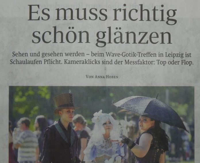 Artikel zum WGT in der Sächischen Zeitung