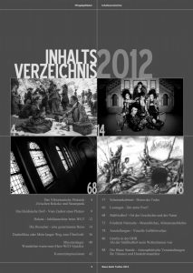 Pfingstgeflüster 2012 - Inhaltsverzeichnis
