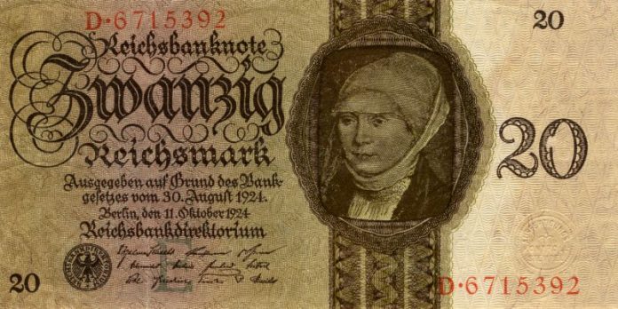 Zwanzig Reichsmark 1924