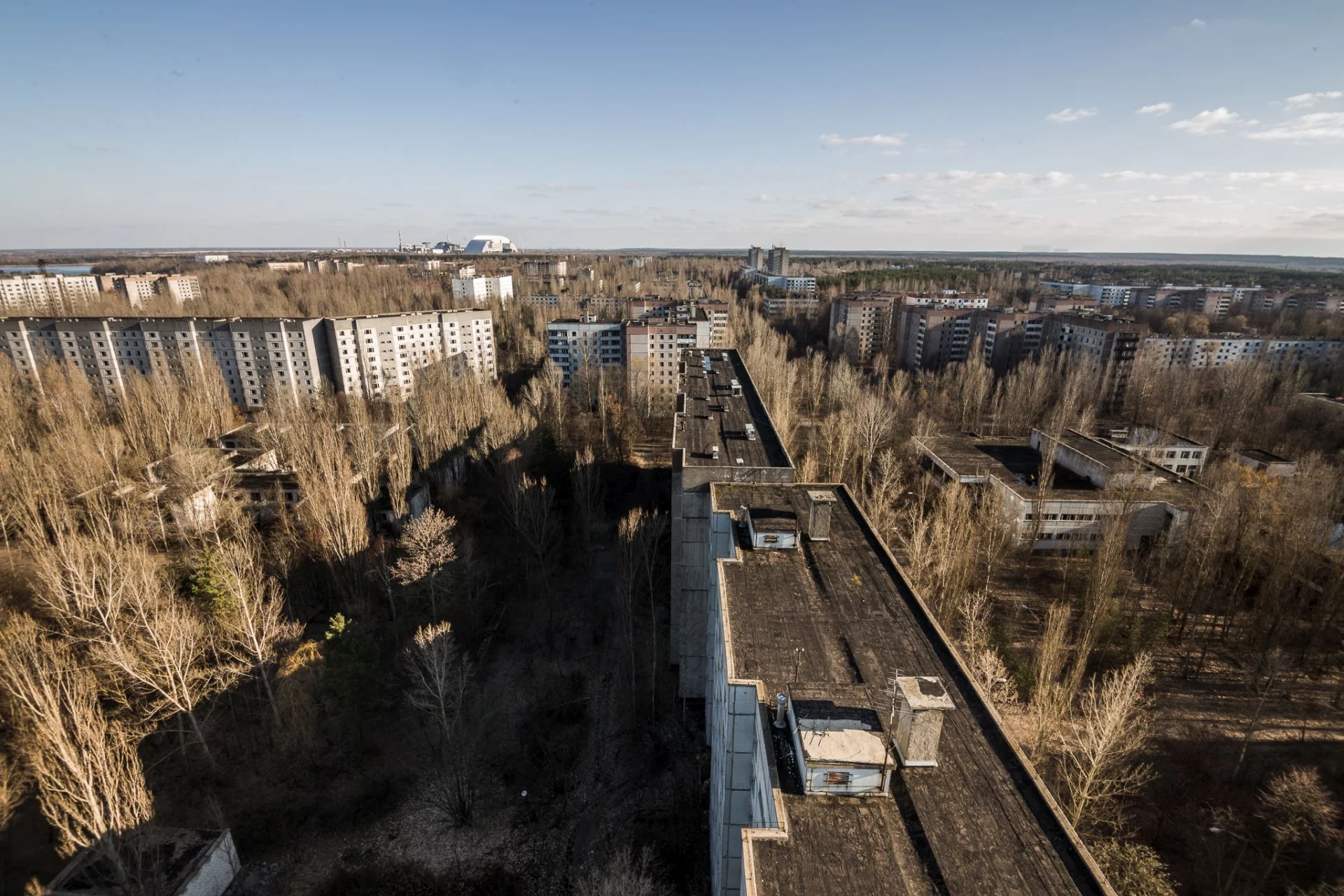 Tschernobyl 2016 - Stadtübersicht mit AKW
