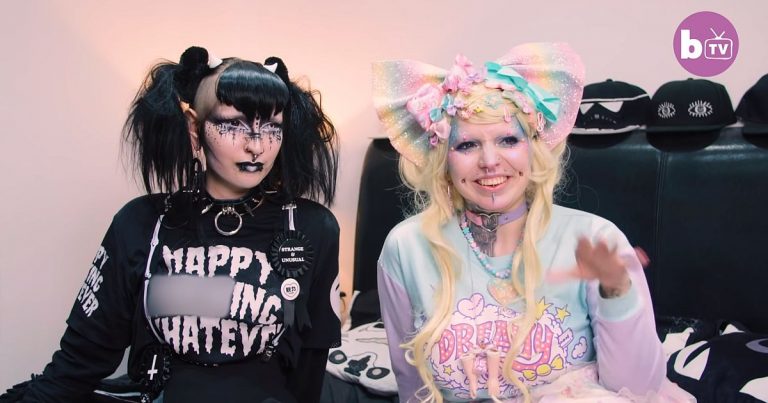 Stylesüchtig: Der Goth, der mit einer quietschbunten Lolita-Doll zusammenlebt