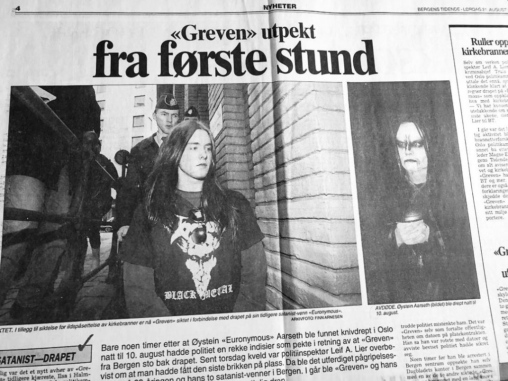 Varg Vikernes wird verhaftet