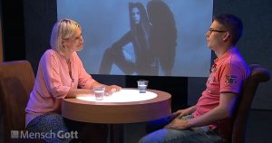 MenschGott - Screenshot von der Sendung mit Jonathan