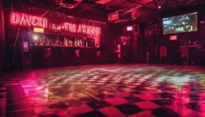 Eine leere Tanzfläche