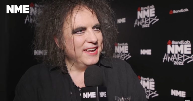 Robert Smith smiling