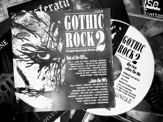Goth Rock CD, die als Inspiration für den Artikel diente