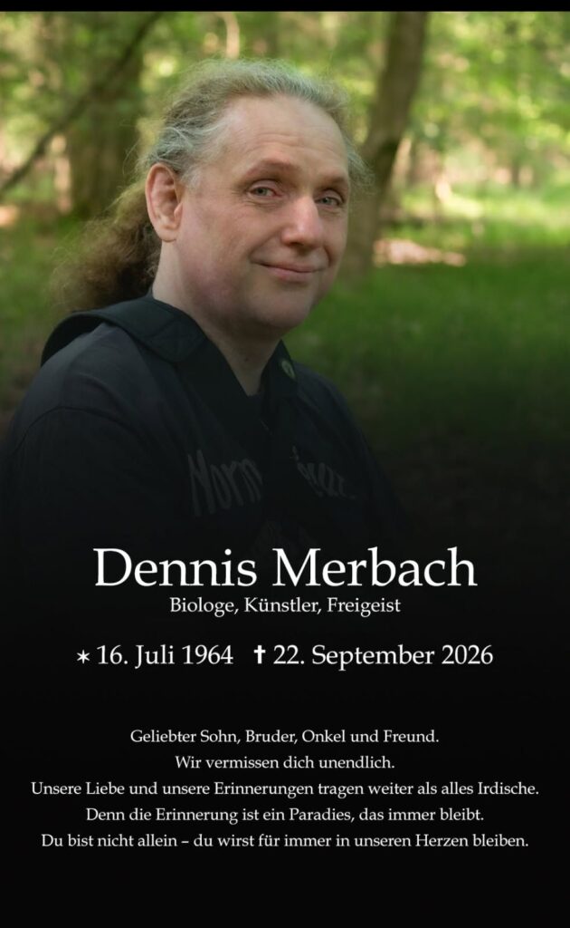Dennis Merbach Todesanzeige